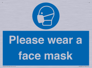 Please wear a face mask